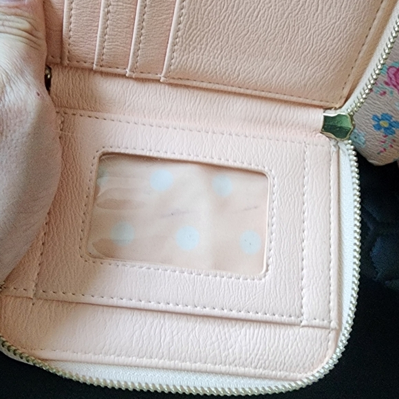 Disney Pink Floral Mini Backpack with Matching Wallet - Picture 5 of 7